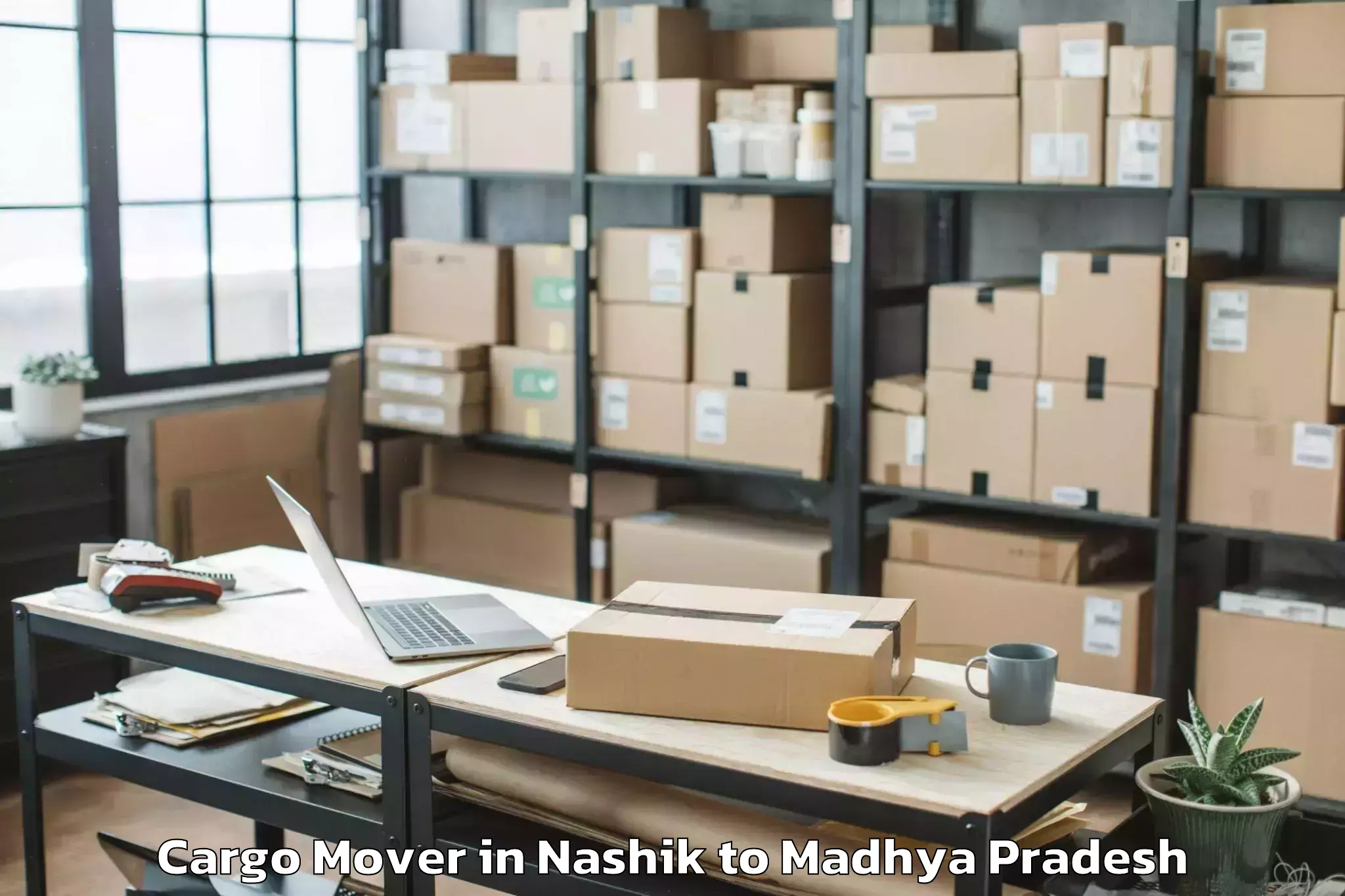 Affordable Nashik to Sage University Indore Cargo Mover